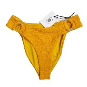 REVEL REY Logan Bikini Bottom in Cara Cara Orange Croc